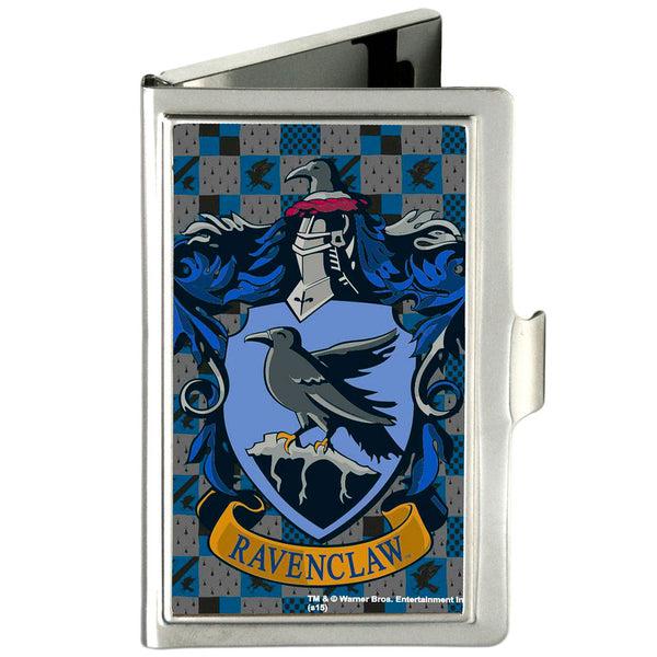 Buckle-Down Business Card Holder - SMALL - Ravenclaw Crest FCG Gray Blues