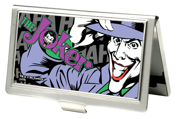 Buckle-Down Business Card Holder - SMALL - THE JOKER HAHAHA CLOSE-UP FCG
