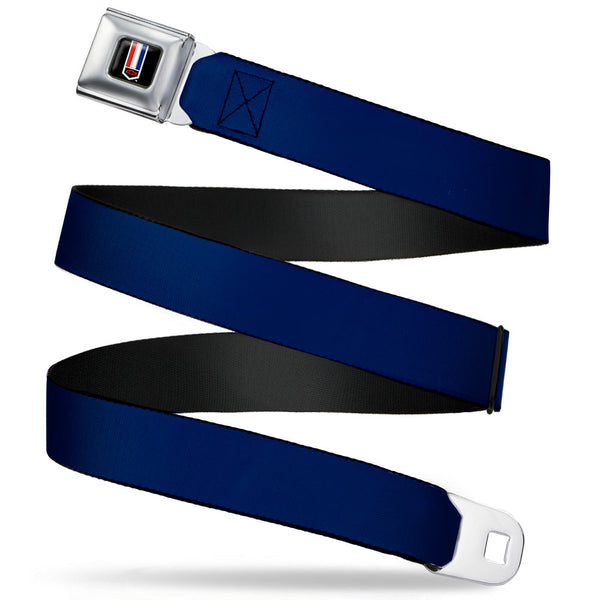 Buckle-Down Camaro Badge Full Color Seatbelt Belt - Navy Webbing