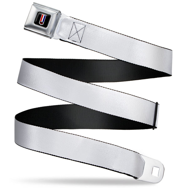 Buckle-Down Camaro Badge Full Color Seatbelt Belt - White Webbing