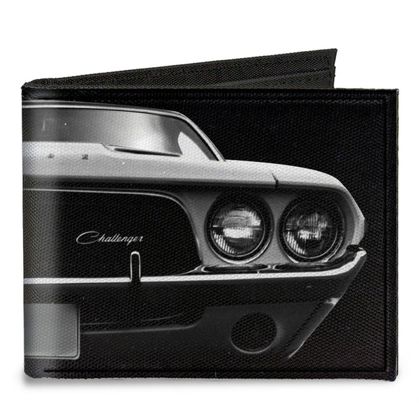 Buckle-Down Canvas Bi-Fold Wallet - 1976 Challenger Black & White