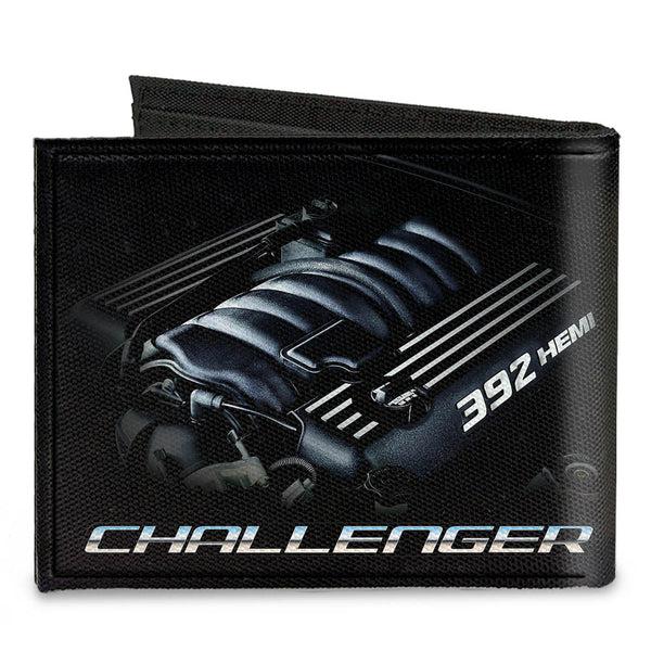 Buckle-Down Canvas Bi-Fold Wallet - CHALLENGER Bold 392 HEMI Engine