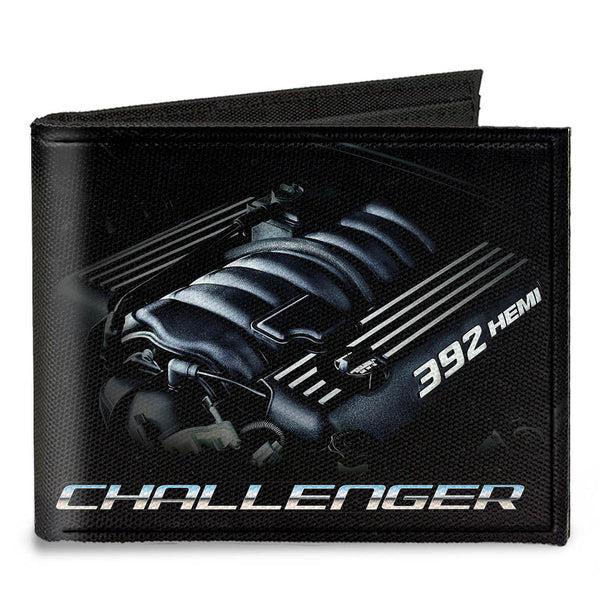 Buckle-Down Canvas Bi-Fold Wallet - CHALLENGER Bold 392 HEMI Engine