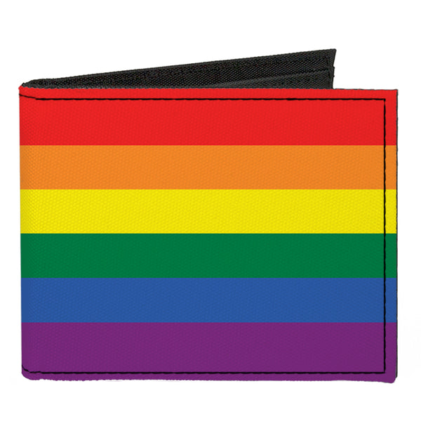 Buckle-Down Canvas Bi-Fold Wallet - Flag Pride Rainbow