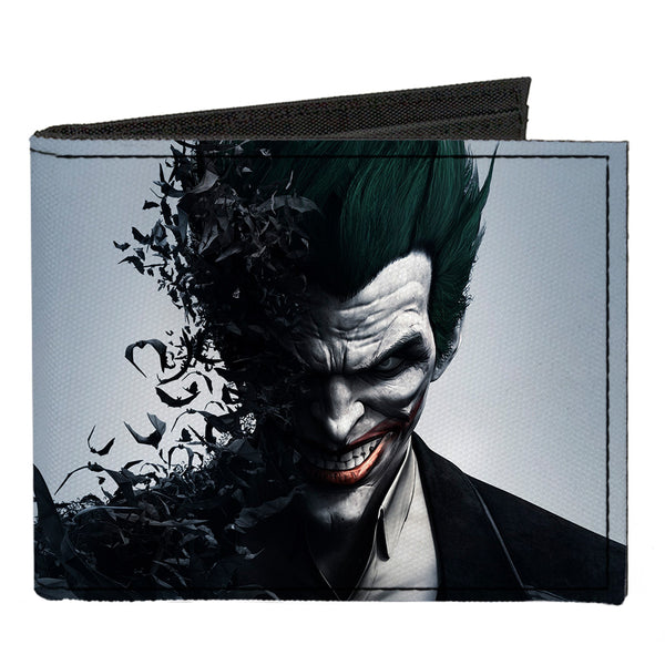 Buckle-Down Canvas Bi-Fold Wallet - Joker Face Bats + BATMAN ARKHAM ORIGINS