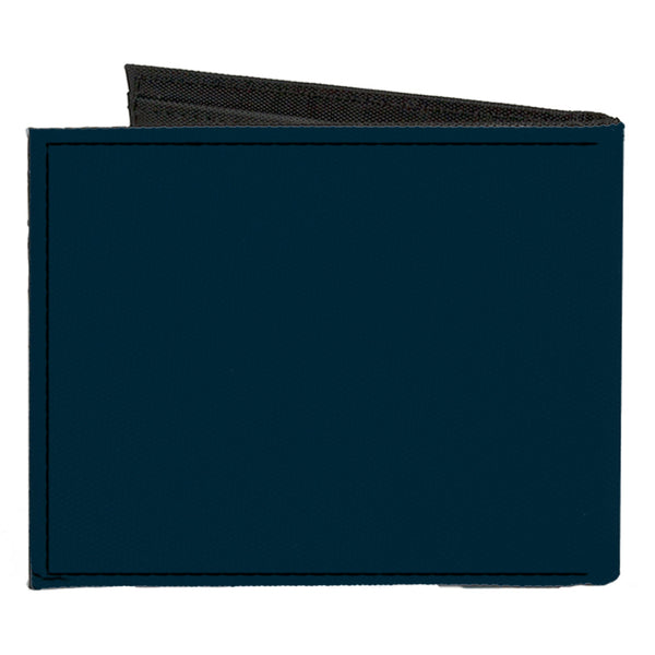 Buckle-Down Canvas Bi-Fold Wallet - Scoobynatural Scooby Doo Sam Dean Group Pose RUH-ROH Badge Blues