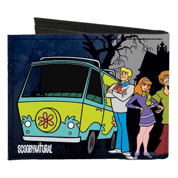 Buckle-Down Canvas Bi-Fold Wallet - SCOOBYNATURAL Scooby Doo Supernatural 8-Character Group Pose2