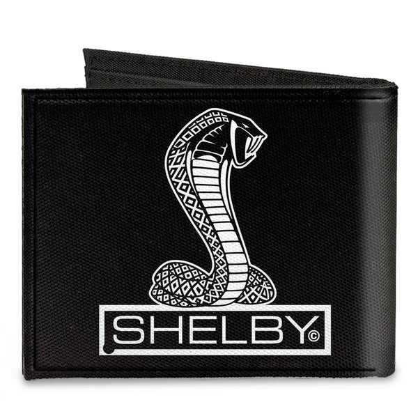 Buckle-Down Canvas Bi-Fold Wallet - SHELBY Tiffany Box Black White