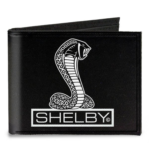Buckle-Down Canvas Bi-Fold Wallet - SHELBY Tiffany Box Black White