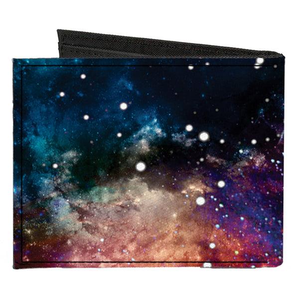 Buckle-Down Canvas Bi-Fold Wallet - Space Dust Collage