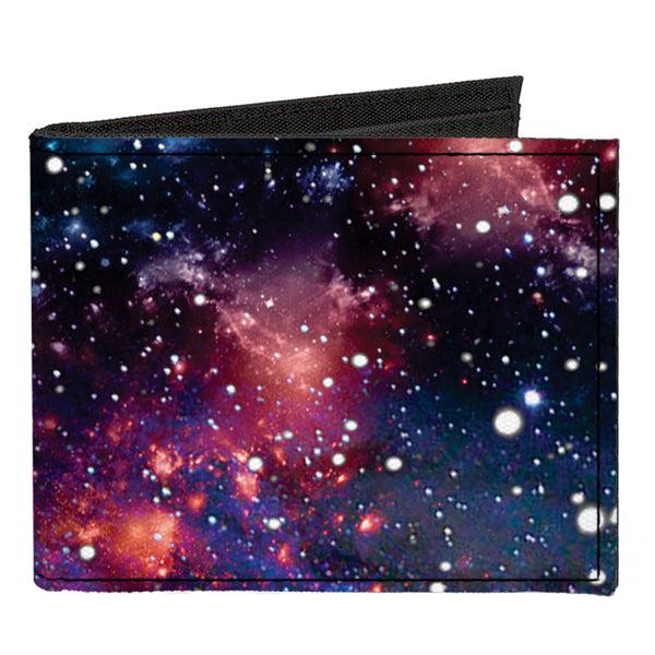 Buckle-Down Canvas Bi-Fold Wallet - Space Dust Collage