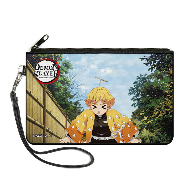 Buckle-Down Canvas Zipper Wallet - LARGE - Demohn Slayer Zenitsu Agatsuma Scene