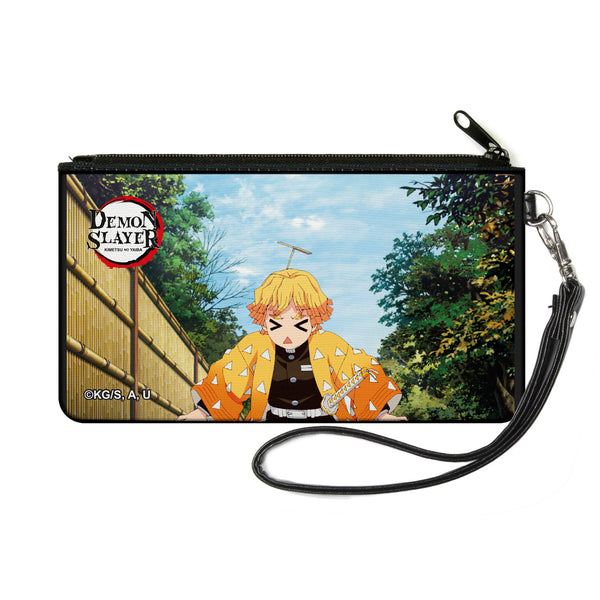 Buckle-Down Canvas Zipper Wallet - SMALL - Demohn Slayer Zenitsu Agatsuma Scene
