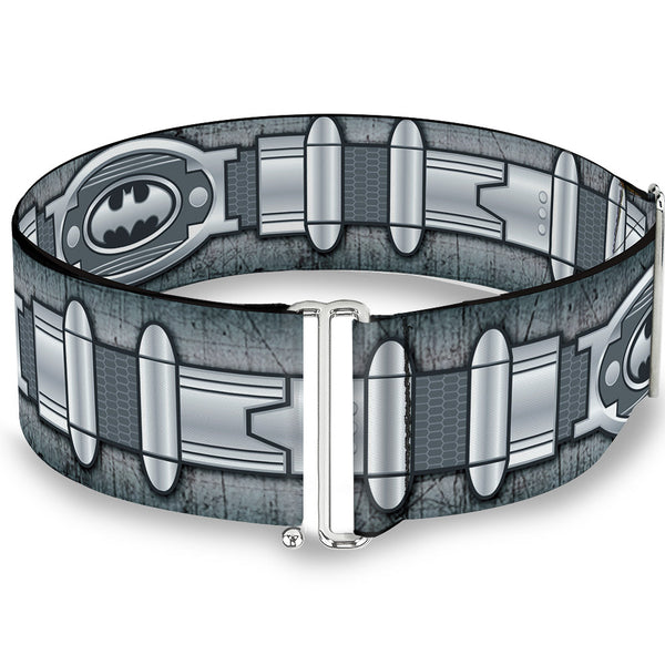 Buckle-Down Cinch Waist Belt - Batman Utility Belt Grays