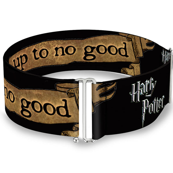 Buckle-Down Cinch Waist Belt - Harry Potter I SOLEMNLY SWEAR I AM UP TO NO GOOD Banner Black Tan