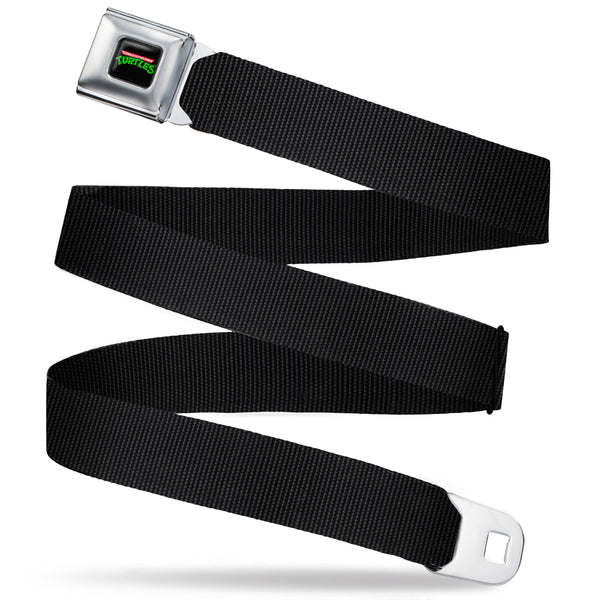 Buckle-Down Classic TMNT Logo Full Color Seatbelt Belt - Black Webbing