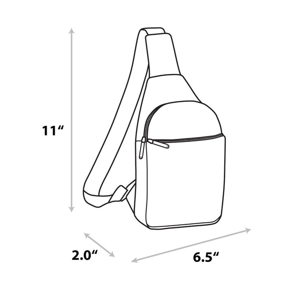 Buckle-Down Comedy Central Bag Sling South Park Boys Group Pose Applique Multi Color Vegan Leather