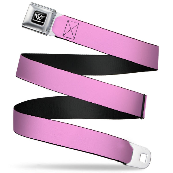 Buckle-Down Corvette Seatbelt Belt - Lavender Webbing