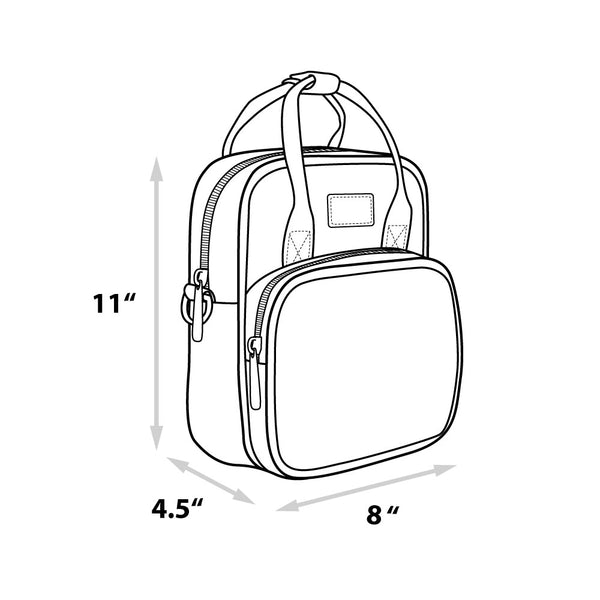 Buckle-Down DC Comics Bag Crossbody Superman Return To Action Comics Cover Pose And Scenes Vegan Leather