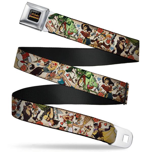 Buckle-Down DC COMICS BOMBSHELLS Rays Full Color Black Gray Orange-Red Fade Seatbelt Belt - 10-DC Bombshells/Traditional Tattoos Scattered Tan Webbing Buckle-Down DC COMICS BOMBSHELLS Rays Full Color Black Gray Orange-Red Fade Seatbelt Belt - 10-DC Bombshells/Traditional Tattoos Scattered Tan Webbing