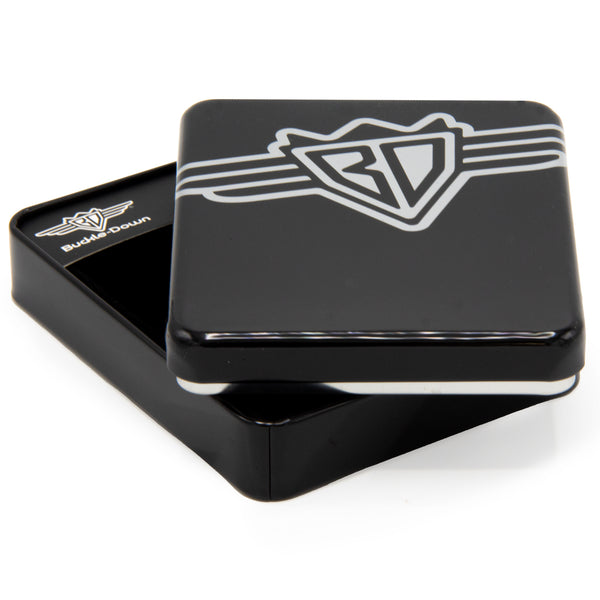 Buckle-Down Display Box - Wallet Tin With Tray - Buckle-Down BD Wings Logo Black/Gray