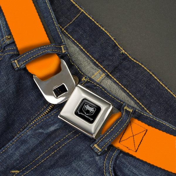 Buckle-Down Dodge Viper Seatbelt Belt - Orange Webbing