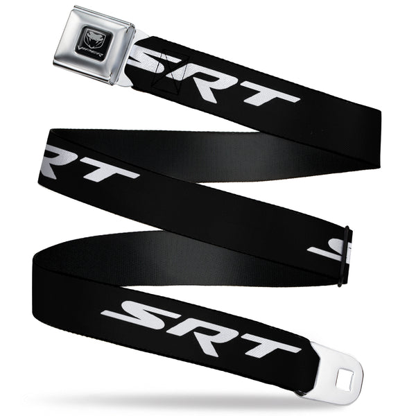 Buckle-Down Dodge Viper Seatbelt Belt - SRT Black/Red/White Webbing