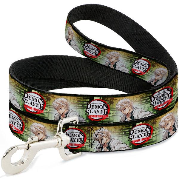 Buckle-Down Dog Leash - DEMON SLAYER Sanemi Shinazugawa Pose and Title Logo