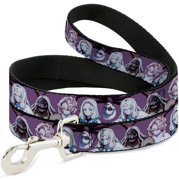 Buckle-Down Dog Leash - Demon Slayer The Spider Family Poses Purple