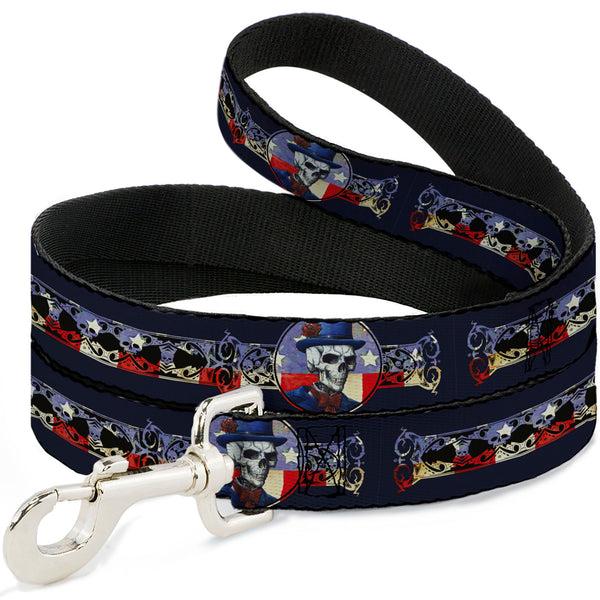 Buckle-Down Dog Leash - Grateful Dead Dave's Picks Skeleton Americana Bonus Art