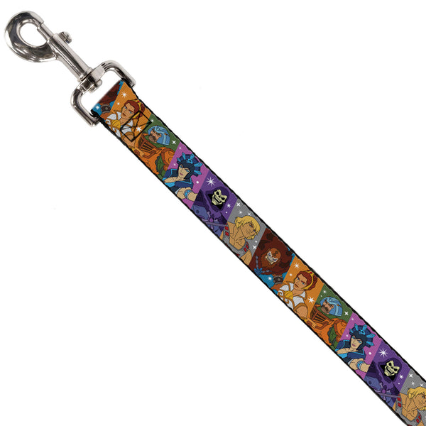 Buckle-Down Dog Leash - Masters Of The Universe Character Block Stripe Poses Multi Color