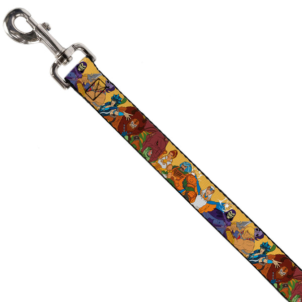 Buckle-Down Dog Leash - MOTU Revelation Eight Character Group Pose Yellow