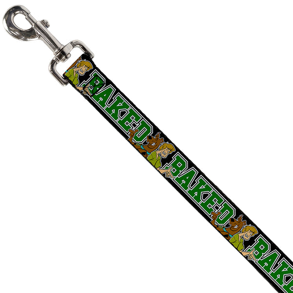 Buckle-Down Dog Leash - Scooby Doo & Shaggy Pose/BAKED Black/Green