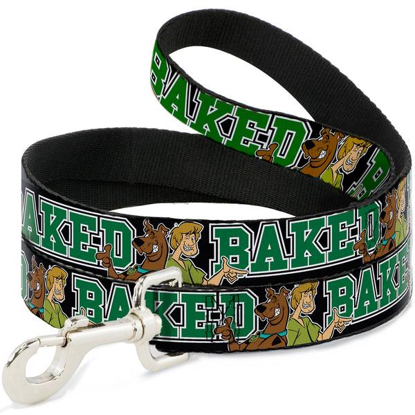 Buckle-Down Dog Leash - Scooby Doo & Shaggy Pose/BAKED Black/Green