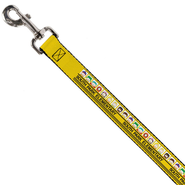 Buckle-Down Dog Leash - SOUTH PARK ELEMENTARY School Bus Characters Pose Yellow