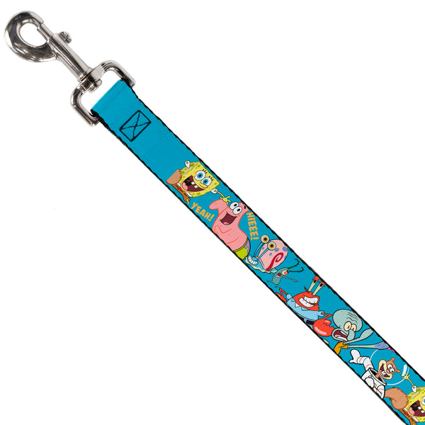 Buckle-Down Dog Leash - SpongeBob SquarePants And Friends Poses Blue