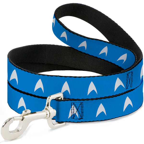Buckle-Down Dog Leash - Star Trek Starfleet Insignia Blue/White