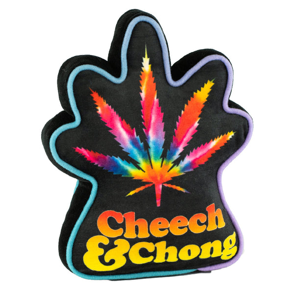 Buckle-Down Dog Toy Squeaker Plush - CHEECH & CHONG Faces Smokey Tie Dye Pot Leaf