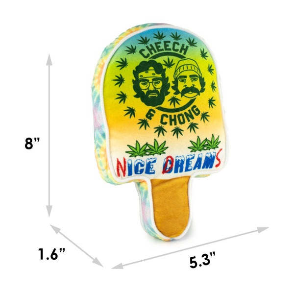 Buckle-Down Dog Toy Squeaker Plush - CHEECH & CHONG NICE DREAMS Popsicle