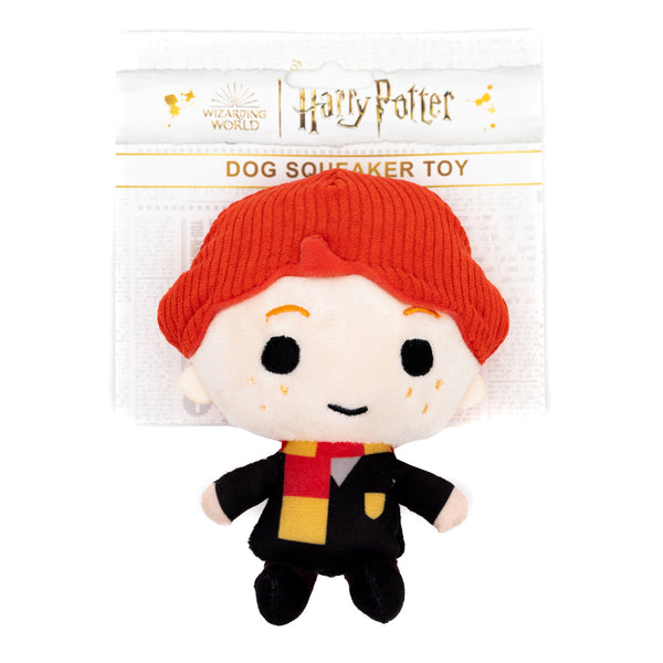 Buckle-Down Dog Toy Squeaker Plush - Harry Potter Ron Weasley Standing Charm Full Body Pose