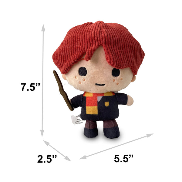Buckle-Down Dog Toy Squeaker Plush - Harry Potter Ron Weasley Standing Charm Full Body Pose