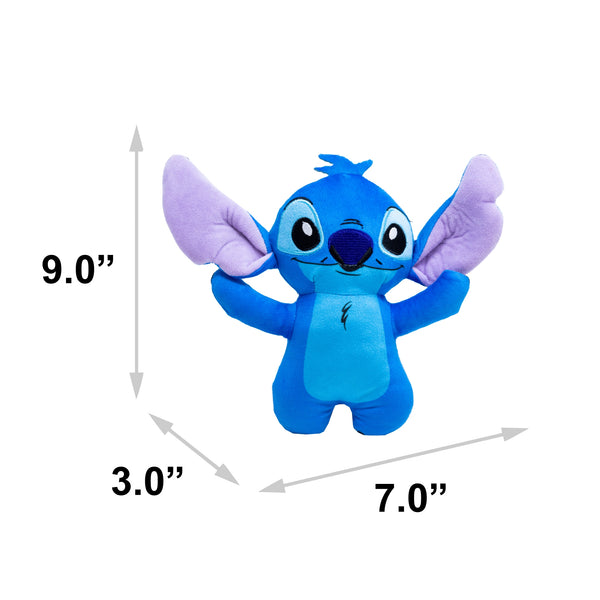 Buckle-Down Dog Toy Squeaker Plush - Lilo And Stitch Stitch Arms Up Full Body Standing Pose