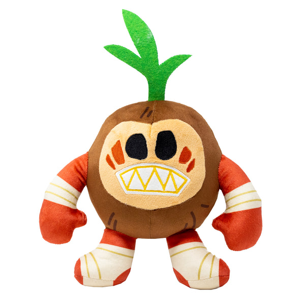 Buckle-Down Dog Toy Squeaker Plush - Moana Kakamora Coconut Monster Full Body Pose