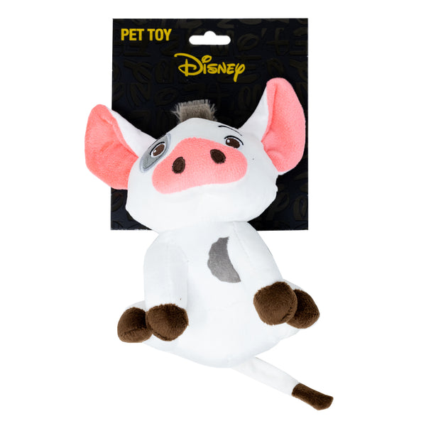 Buckle-Down Dog Toy Squeaker Plush - Moana Pua Full Body Sitting Pose