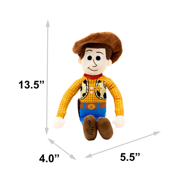 Buckle-Down Dog Toy Squeaker Plush - Pixar Toy Story Woody Full Body Pose
