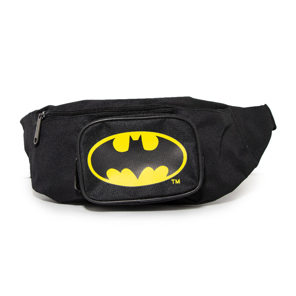 Buckle-Down Fanny Pack - Batman Bat Signal Black Yellow