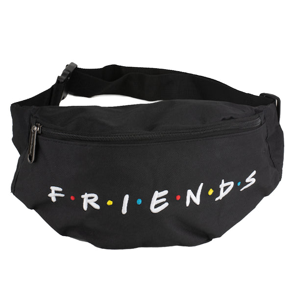 Buckle-Down Fanny Pack - FRIENDS Logo Black White Multi Color