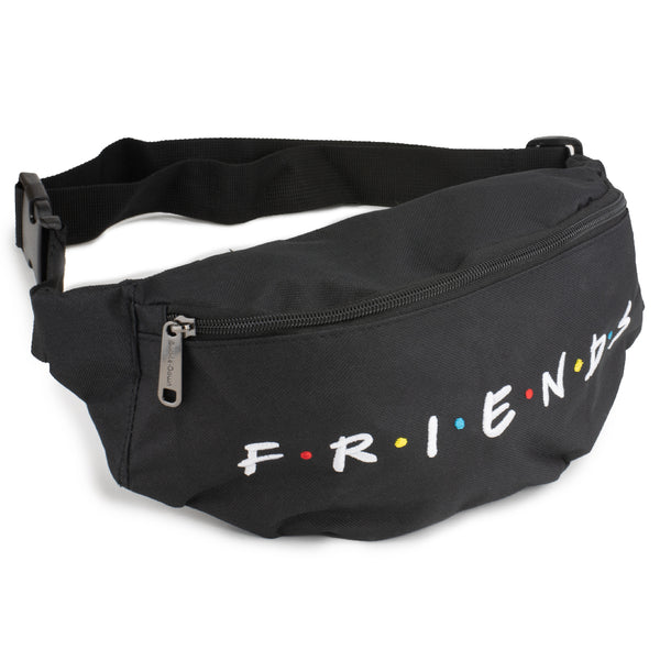 Buckle-Down Fanny Pack - FRIENDS Logo Black White Multi Color