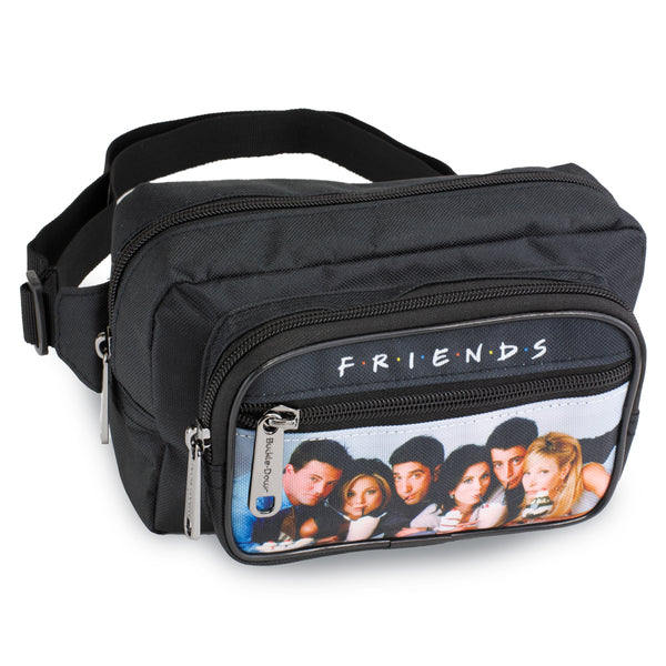 Buckle-Down Fanny Pack - FRIENDS Vivid 6-Character Milk Shake Pose Black White Multi Color