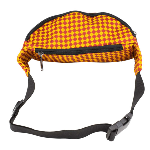 Buckle-Down Fanny Pack - Harry Potter Gryffindor Lion With Shield Argyle Gold Burgundy